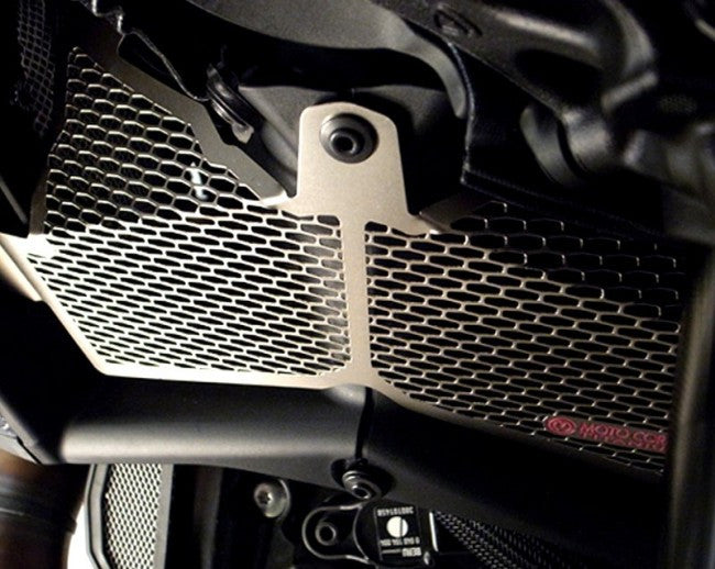Motocorse Titanium Water Radiator Guard for Ducati Diavel