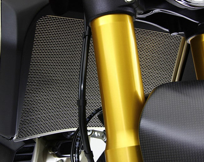 MotoCorse Titanium Water Radiator And oil Cooler Guards for the Ducati Monster 1200 & 2017+ Supersport