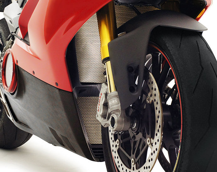 Motocorse Titanium Radiator and Oil Cooler Guards for the Ducati Panigale / Streetfighter V4 / S / R / Speciale (18-24)