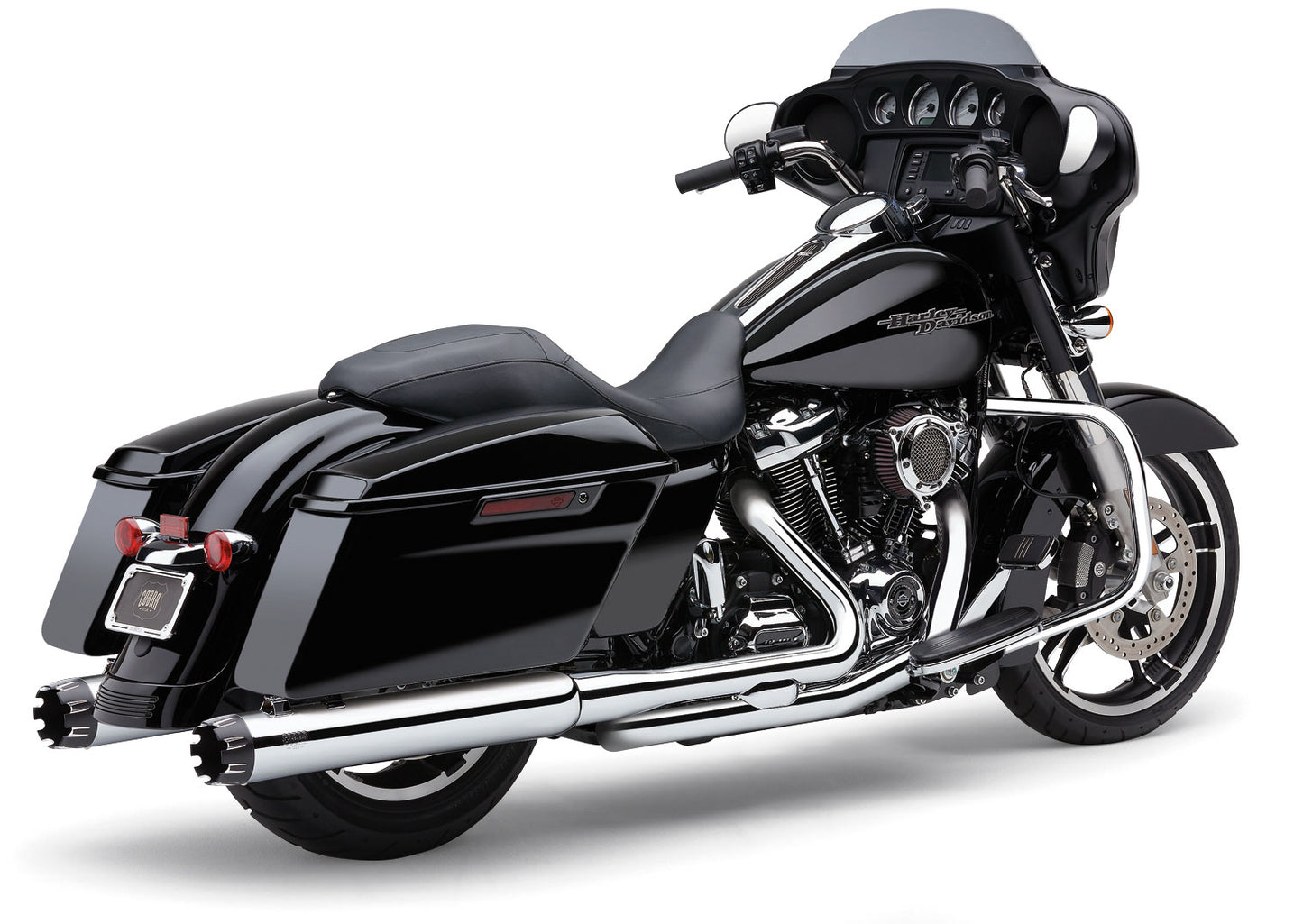 4" Dual Cut Tip Slip On Chrome Flh/Flt 95 16