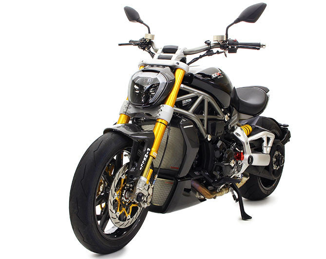 Motocorse Titanium Water and Oil Cooler Radiator Guards for Ducati XDiavel