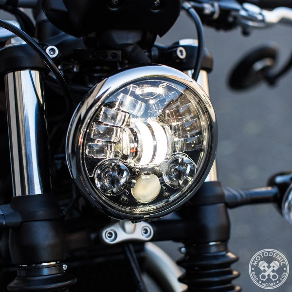 Motodemic LED Headlight Conversion Kit for the Triumph Bobber