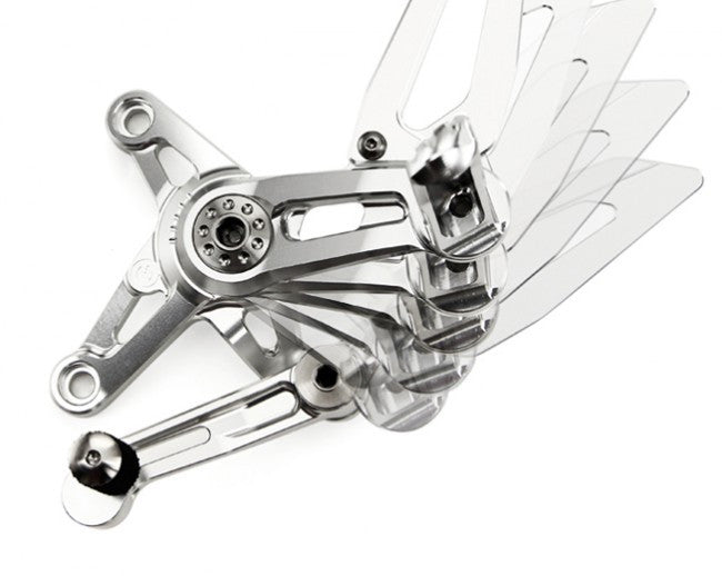 Motocorse Billet Rearsets with Titanium for MV F3  Brutale 675/800  and Dragster 800