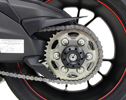 Motocorse Titanium and Delrin Rear axle Slider for Large Rear Hub Ducati's