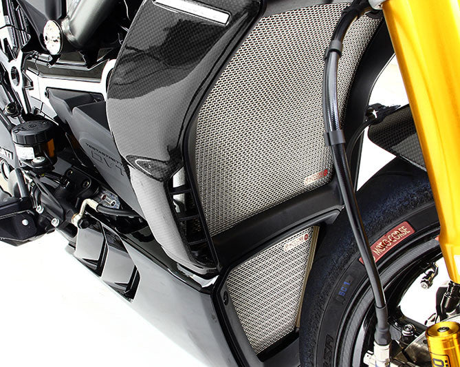 Motocorse Titanium Water and Oil Cooler Radiator Guards for Ducati XDiavel