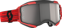 Fury Goggle Dark Red Silver Chrome Works