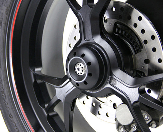 Motocorse Titanium and Delrin Rear axle Slider for Large Rear Hub Ducati's