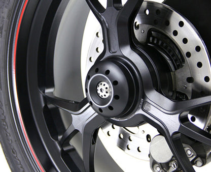 Motocorse Titanium and Delrin Rear axle Slider for Large Rear Hub Ducati's
