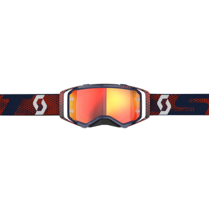 Prospect Goggle Red/Blue Orange Chrome Works Lens