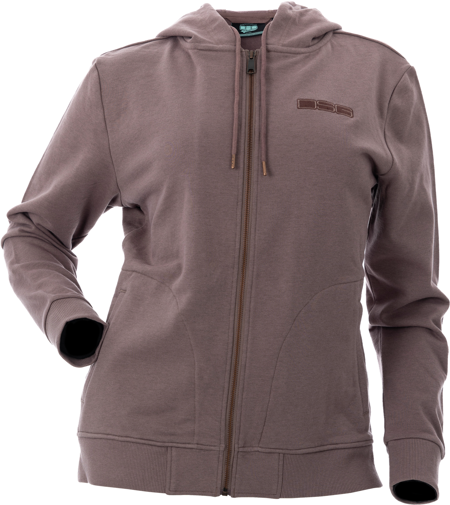 Neve Zip Up Hoodie Smoky Mauve 3x