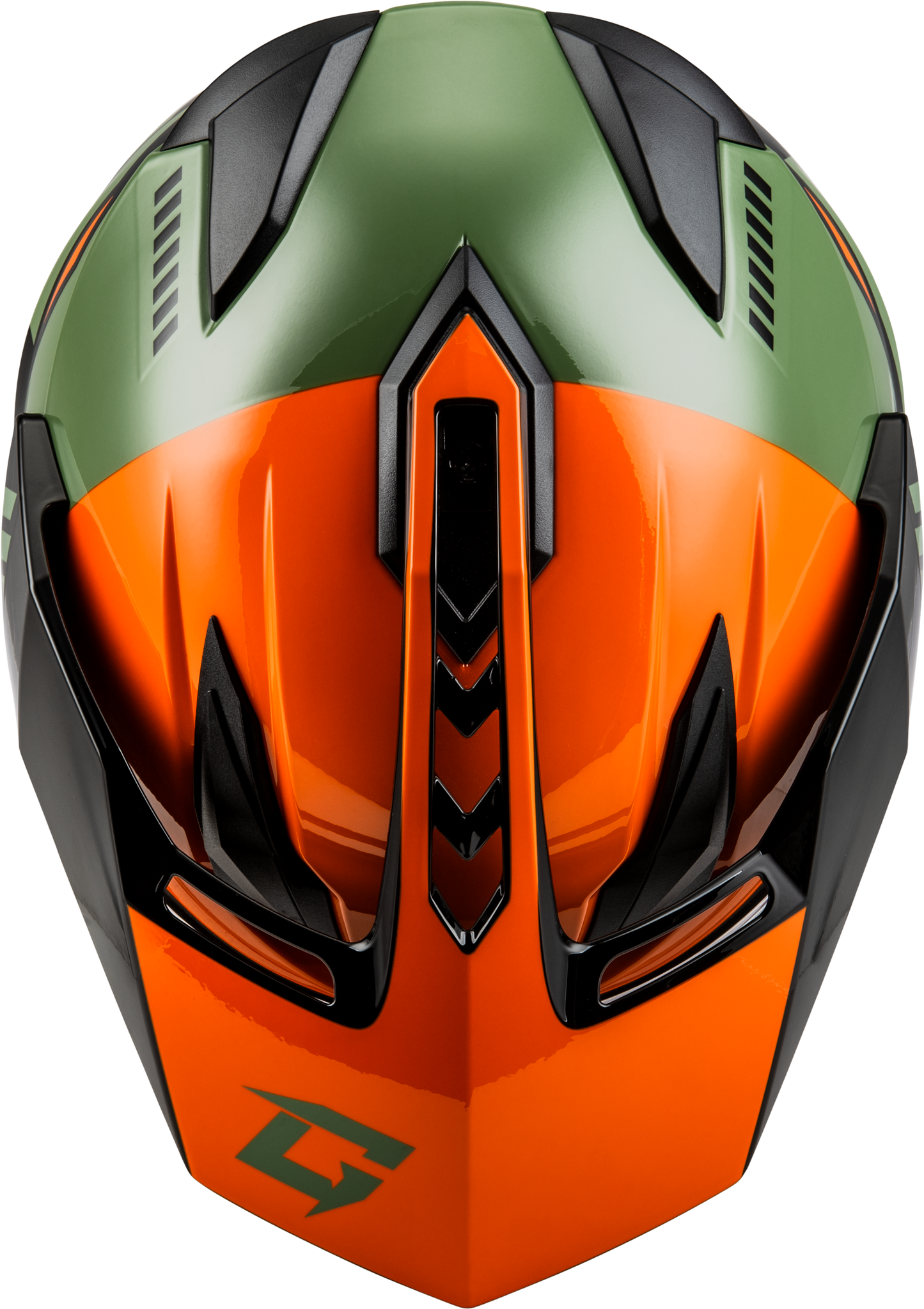 Gm 11 Ronin Helmet Orange/Green/Black Xl