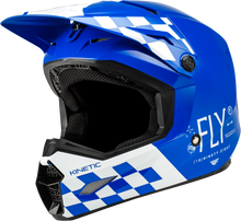 Yth Kinetic Lite Rival Helmet Gloss Blue/White Ys