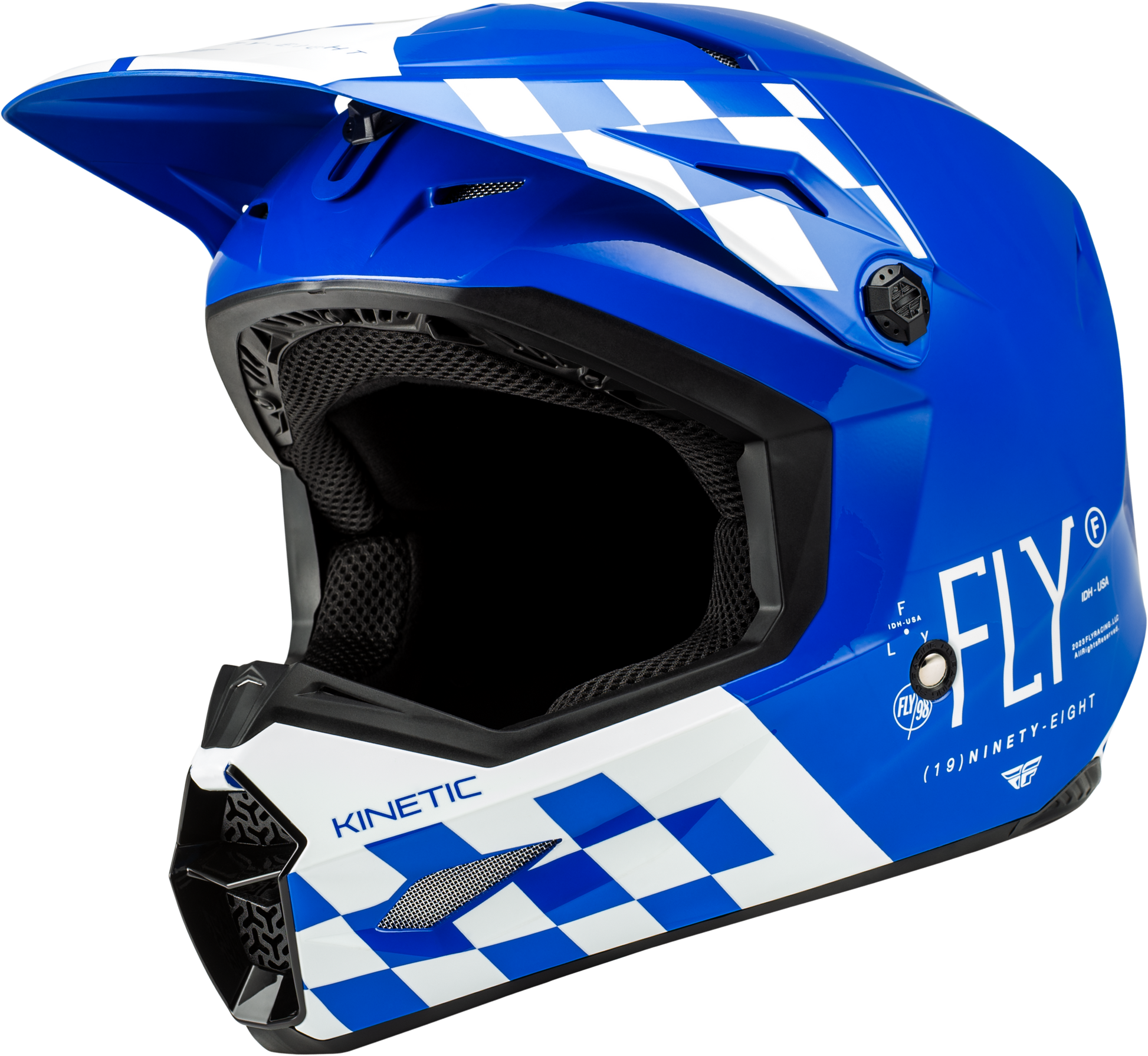 Kinetic Lite Rival Helmet Gloss Blue/White 2x