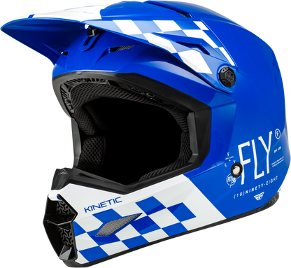 Kinetic Lite Rival Helmet Gloss Blue/White Lg