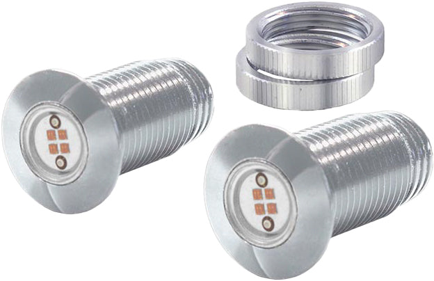 Lightning Boltz Amber Led Chrome