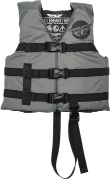 Child Flotation Vest Grey/Black