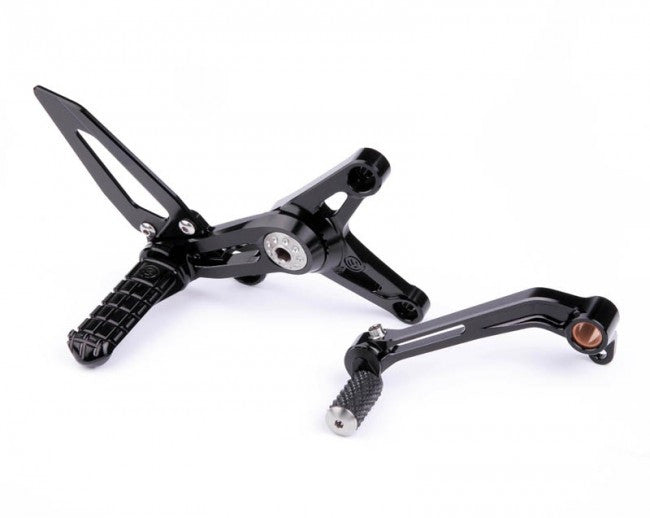 Motocorse Billet Rearsets with Titanium for MV F3  Brutale 675/800  and Dragster 800