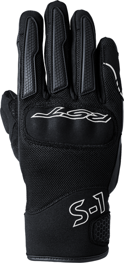 S1 Mesh Ce Glove Black/Black/White  Sm