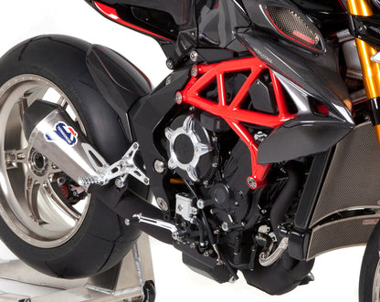 Motocorse Billet Aluminum "STAR" Clutch Cover and Titanium Hardware for Hydraulic Clutch MV Agusta 3 cylinder Models