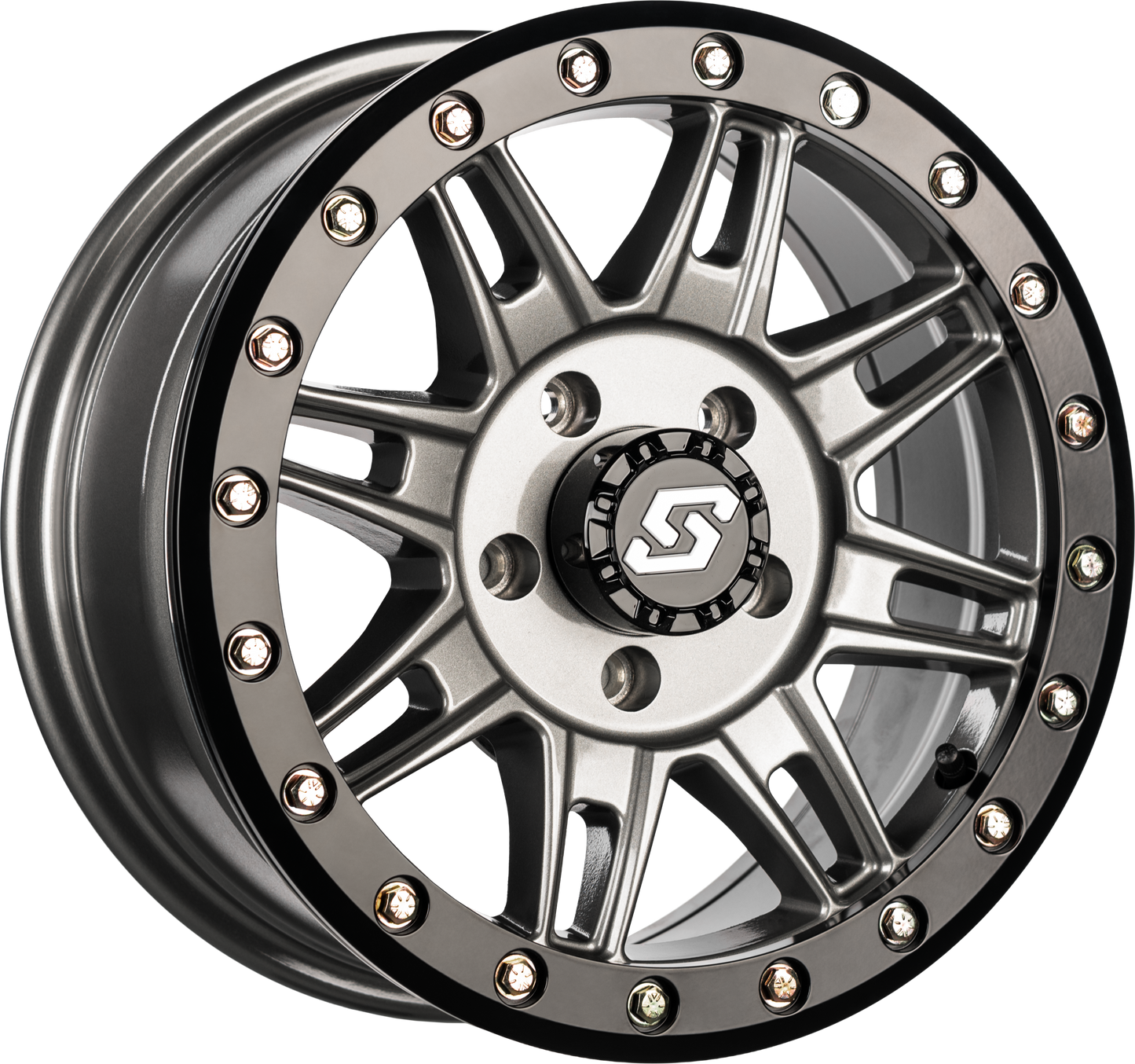 Clutch Bdlk Wheel 15x7 5/4.5 +25mm Gunmetal/Blk