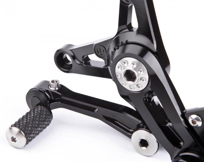 Motocorse Billet Rearsets with Titanium for MV F3  Brutale 675/800  and Dragster 800
