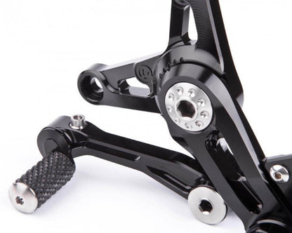 Motocorse Billet Rearsets with Titanium for MV F3  Brutale 675/800  and Dragster 800