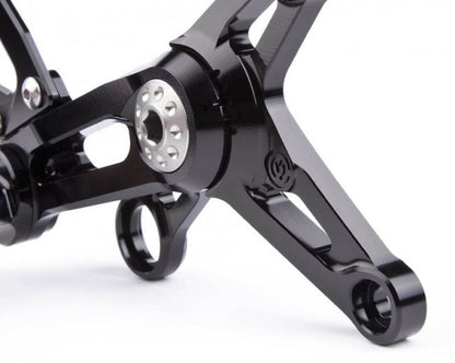 Motocorse Billet Rearsets with Titanium for MV F3  Brutale 675/800  and Dragster 800