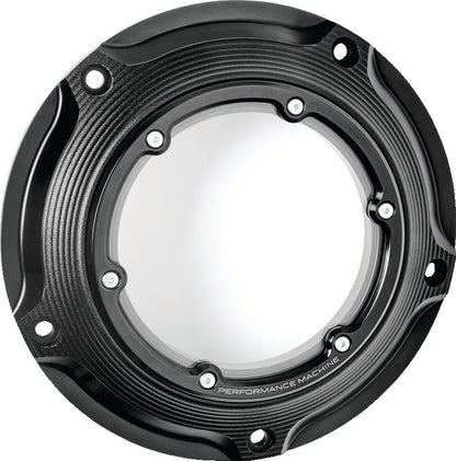 Performance Machine Vision Derby Cover W/Bezel - Black Ops