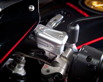 Motocorse Billet Aluminum Reservoirs For Brembo RCS Corsa Corta Master Cylinders Brake and Clutch