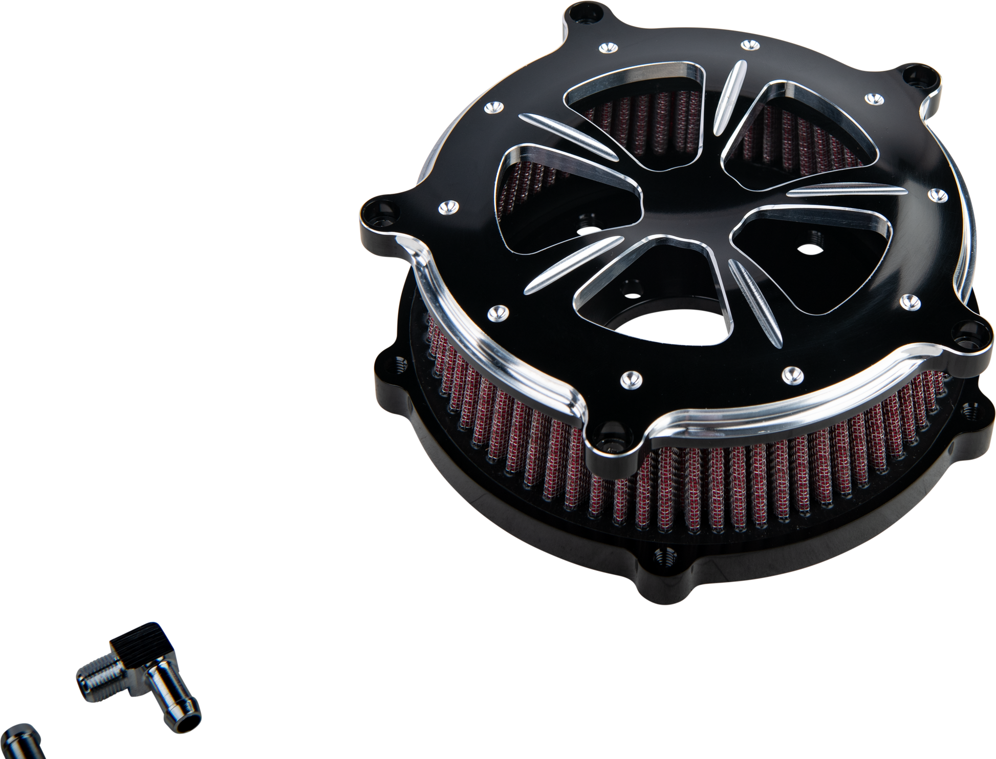 Commodore Air Cleaner Kit Black Contrast W/ Clear Window