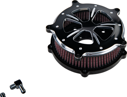 Commodore Air Cleaner Kit Black Contrast W/ Clear Window