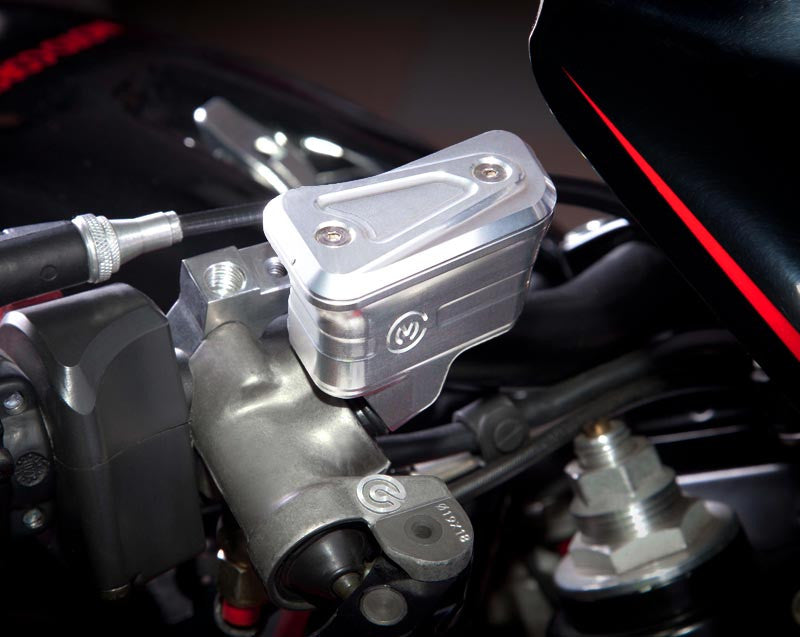 Motocorse Billet Aluminum Reservoirs For Brembo RCS Corsa Corta Master Cylinders Brake and Clutch
