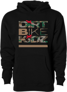 Classic Camo Youth Hoodie Black Ys