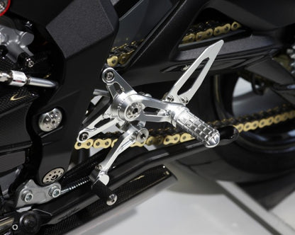 Motocorse Billet Rearsets with Titanium for MV F3  Brutale 675/800  and Dragster 800