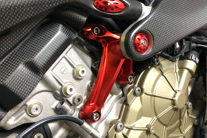 Motocorse Billet Aluminum RH Engine support Bracket for Ducati Panigale / Streetfighter V4 / S / R / Speciale (18-24)
