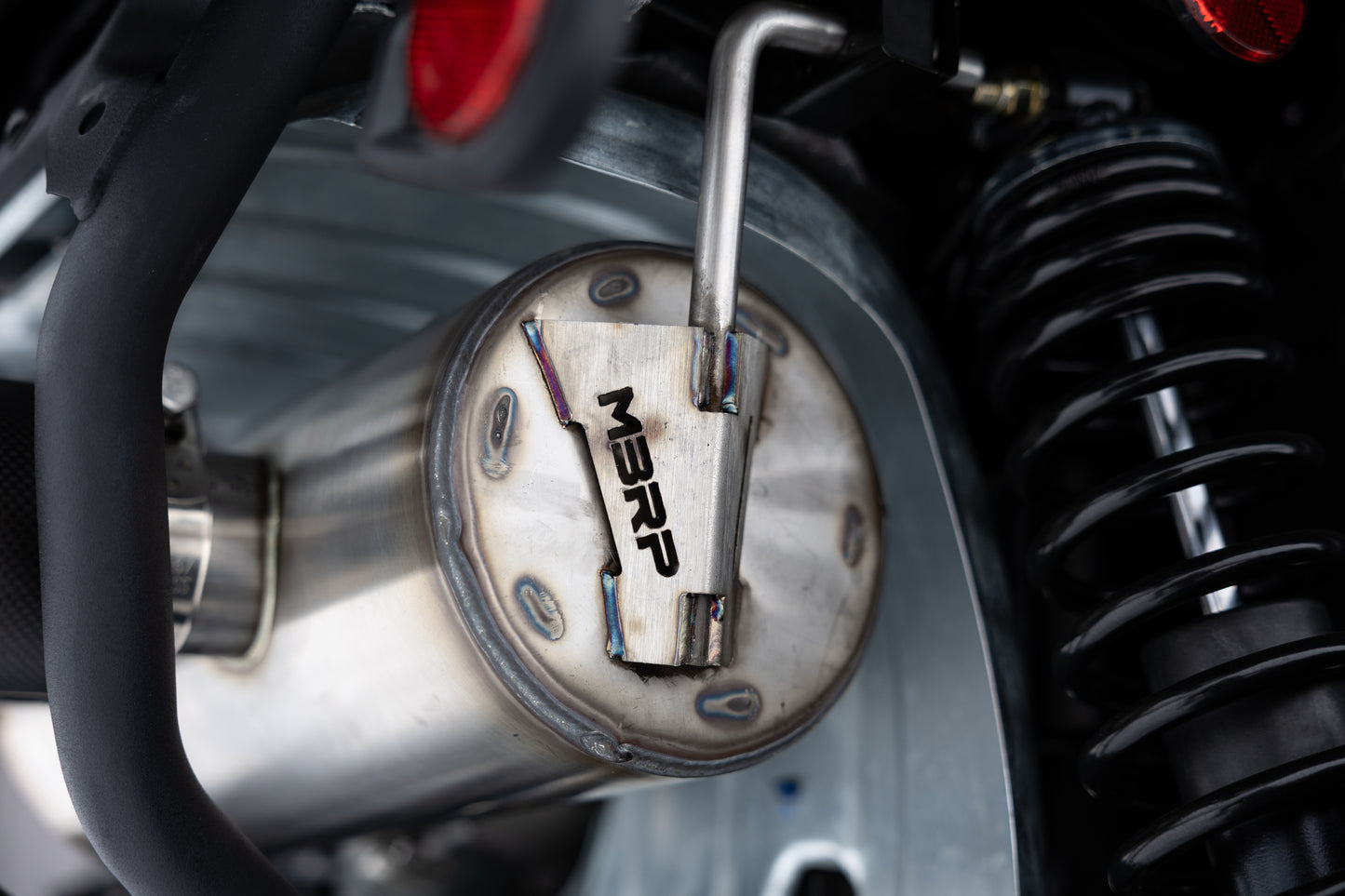 Dual Slip On System W/ 6" Perf. Muffler Chrome Cb Tip