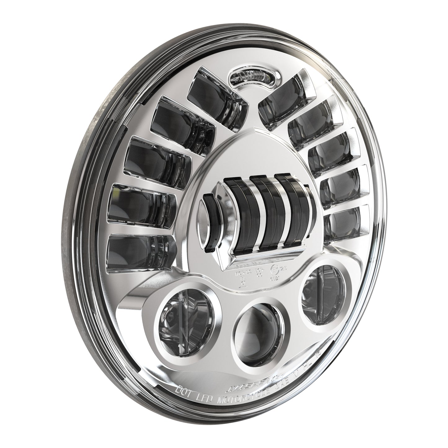8790a2 Adaptive Headlt 7" Chr Bezel
