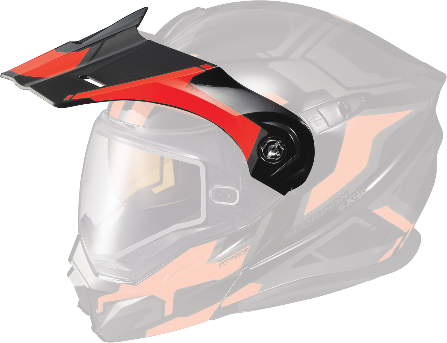 Exo At950 Helmet Peak Visor Ellwood Red