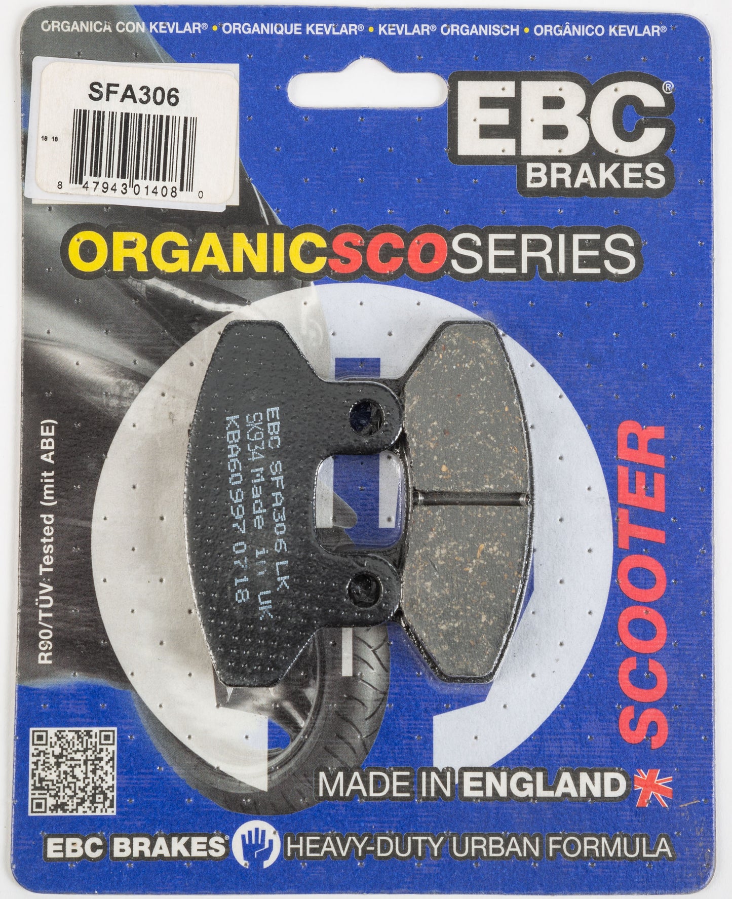Brake Pads Sfa306 Organic