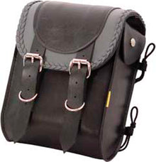 Sissy Bar Bag Grey Braided Willie & Max