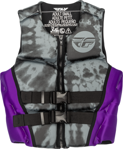 Wmn's Neoprene Flotation Vest Purple/Grey/Black Sm