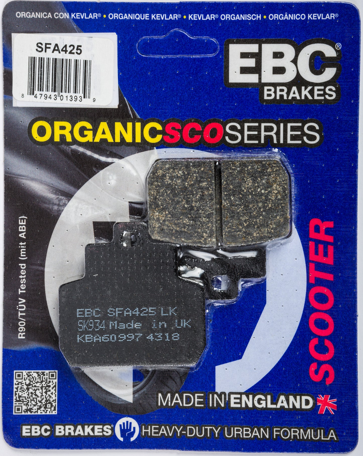 Brake Pads Sfa425 Organic