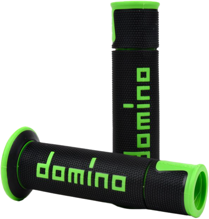 A450 Road Racing Grips Green/Black Pair