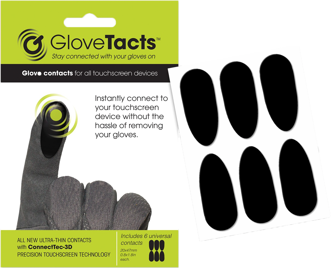 Touchscreen Stickers For Gloves 10/Pk