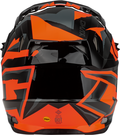 Mx 96 Splinter Helmet Black/Orange Lg