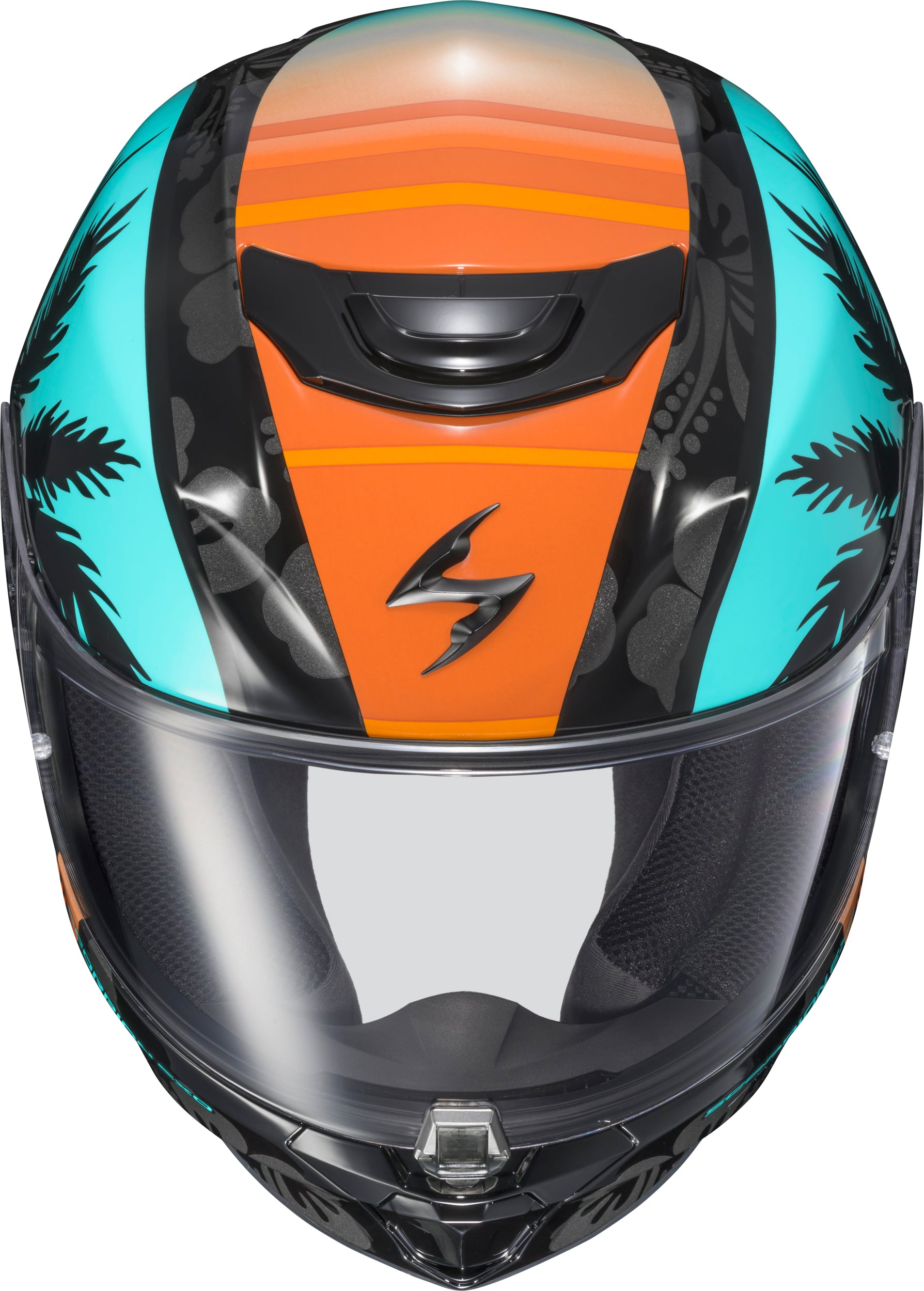 Exo R330 Full Face Helmet Tubbs Light Blue/Orange Xl