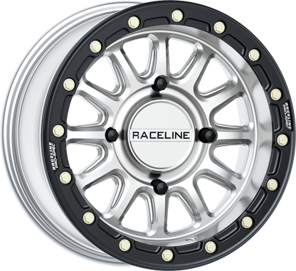 Alpha Hyper Wheel 4/156 Hyper Silver/Blk 15x7 (+10mm)