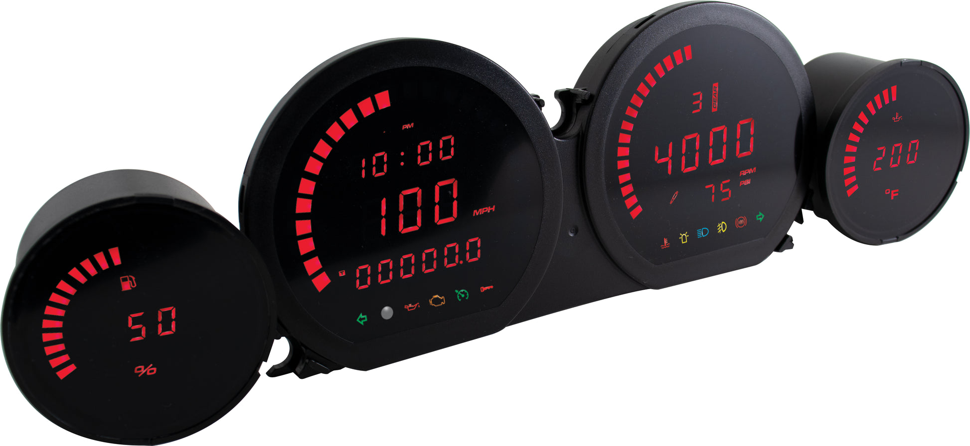 Led Gauges Red `14 18 Touring Models