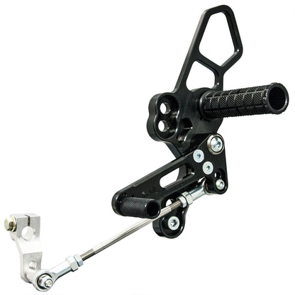 WOODCRAFT Adjustable Rearsets for the 2018+ Kawasaki Ninja 400 (EX400)