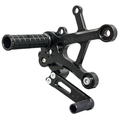 WOODCRAFT Adjustable Rearsets for the 2018+ Kawasaki Ninja 400 (EX400)